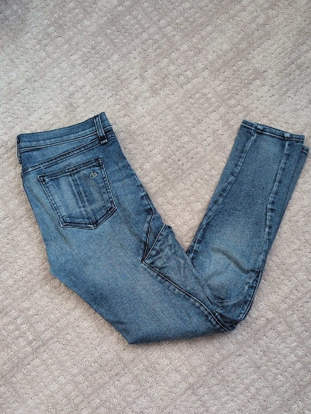 rag & bone Moto Midwash Skinny Jeans